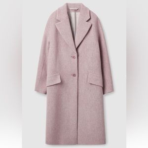 COS SINGLE-BREASTED WOOL-BLEND COAT
